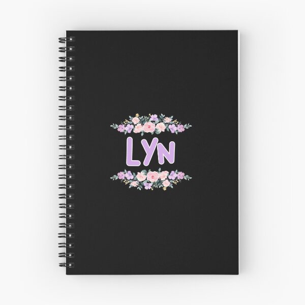 Item preview, Purple Flower Lyn Name Label (Black) designed and sold by NormadWorld.