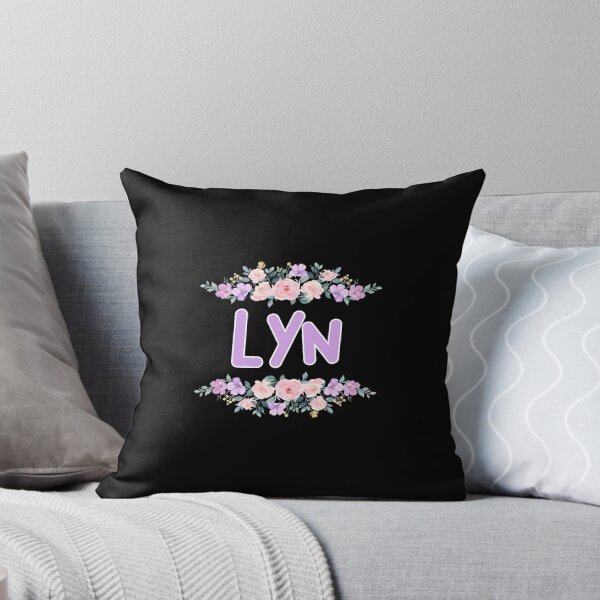 Item preview, Purple Flower Lyn Name Label (Black) designed and sold by NormadWorld.