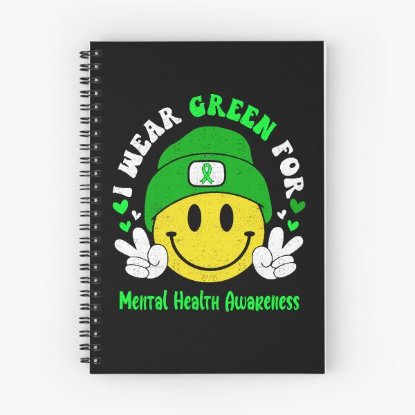 Aperçu de l'œuvre Je porte du vert pour la sensibilisation à la santé mentale, Mois de la sensibilisation à la santé mentale créée et vendue par KatMercerr.