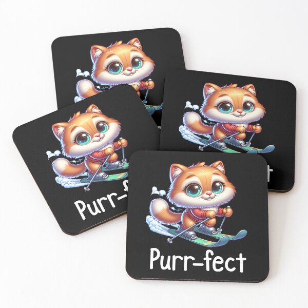 Item preview, Cat Skiing Funny Cat Lover Gift  designed and sold by HosvPrint .s.