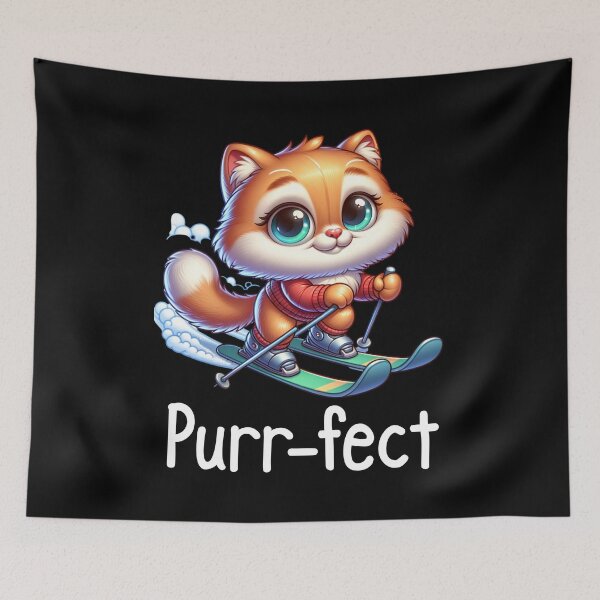 Item preview, Cat Skiing Funny Cat Lover Gift  designed and sold by HosvPrint .s.