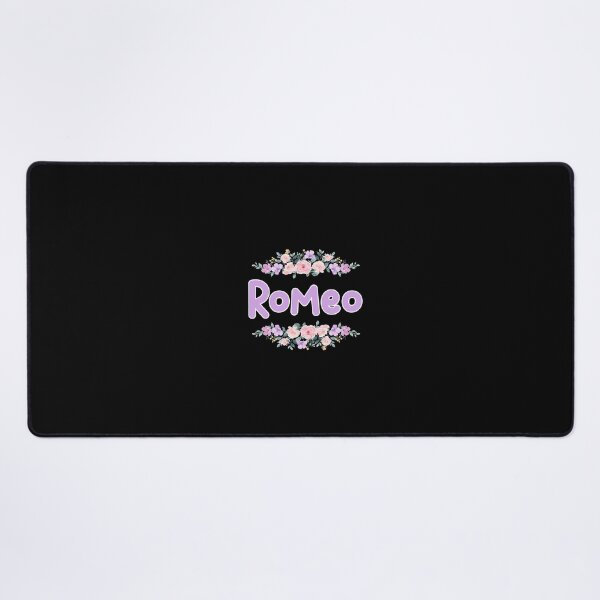Item preview, Purple Flower Romeo Name Label (Black) designed and sold by NormadWorld.