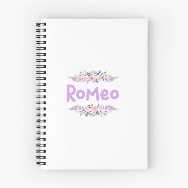 Item preview, Purple Flower Romeo Name Label  designed and sold by NormadWorld.
