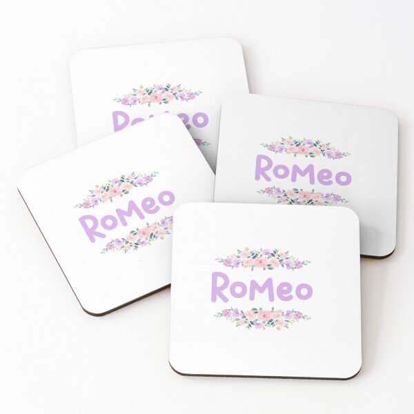 Item preview, Purple Flower Romeo Name Label  designed and sold by NormadWorld.
