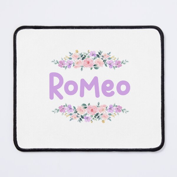 Item preview, Purple Flower Romeo Name Label  designed and sold by NormadWorld.