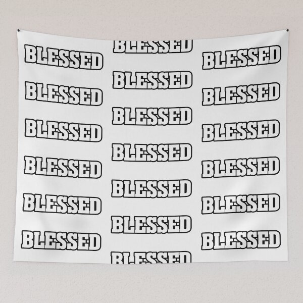 Item preview, Blessed b&w designed and sold by Nelli Designz.