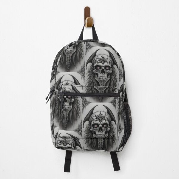 Item preview, Vintage Horror Heavy Metal Skull Art designed and sold by TheDarkWardrobe.