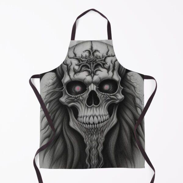 Item preview, Vintage Horror Heavy Metal Skull Art designed and sold by TheDarkWardrobe.