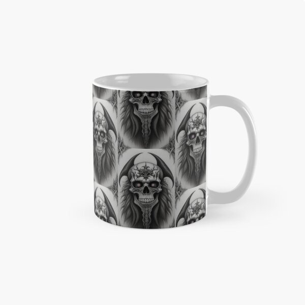 Item preview, Vintage Horror Heavy Metal Skull Art designed and sold by TheDarkWardrobe.