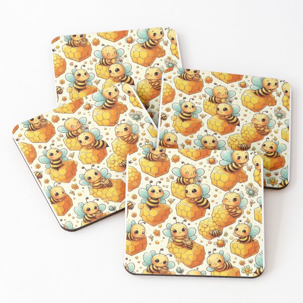Item preview, Bees Pattern - Nature-inspired Design for Bee Lovers designed and sold by asbno19.