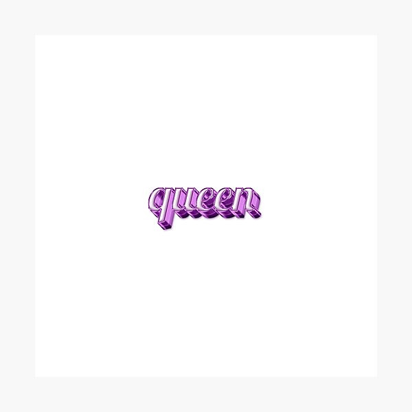 Item preview,  ' queen ' Pink Text Effect: Expressive Terms of Affection | Nickname designed and sold by Digital Mindscape.