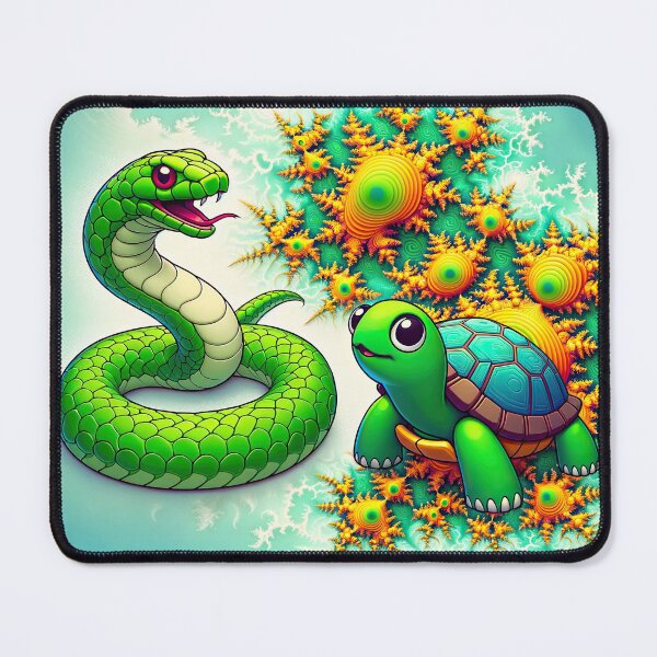 Item preview, Fractal Friends: A Python and Turtle Mathematical Symphony designed and sold by TuringTacoTales.