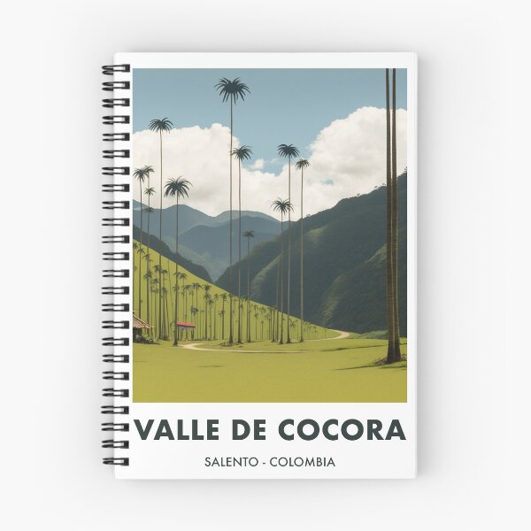 Item preview, Valle de Cocora travel poster Salento Colombia wax palms designed and sold by Chantay-Design.