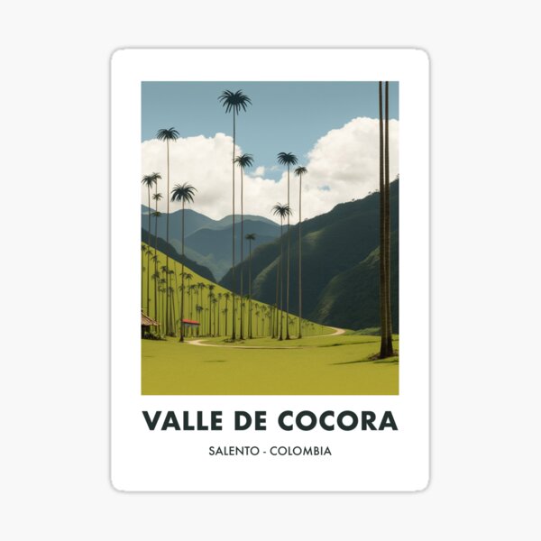 Artikel-Vorschau von Valle de Cocora Reiseposter Salento Kolumbien Wachspalmen, designt und verkauft von Chantay-Design.