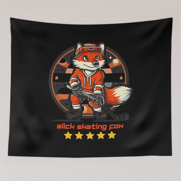 Item preview, Slick skating fox designed and sold by ManikRaja.