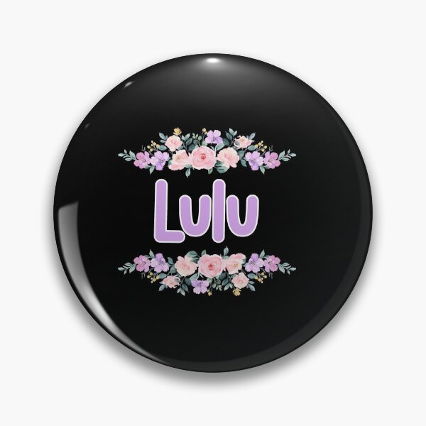 Item preview, Purple Flower Lulu Name Label (Black) designed and sold by NormadWorld.