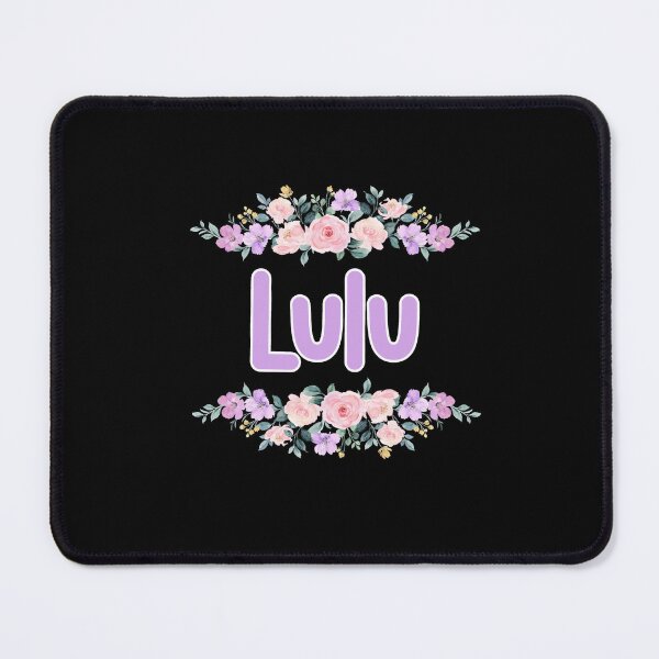 Item preview, Purple Flower Lulu Name Label (Black) designed and sold by NormadWorld.