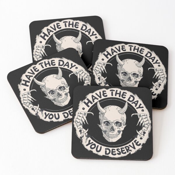 Item preview, Metal Heavy Black Devil Hand Horns Funny Skull Cool Funny gifts for Halloween Skull Spooky Time Szn designed and sold by MatthewViews.