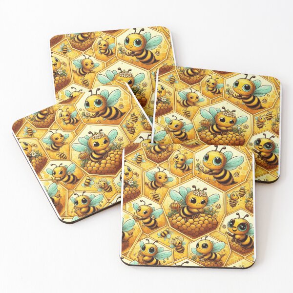 Item preview, Bees Pattern - Nature-inspired Design for Bee Lovers designed and sold by asbno19.