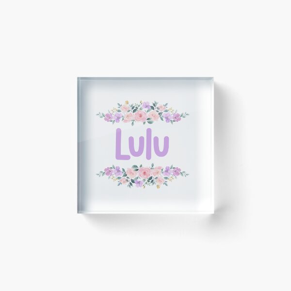 Item preview, Purple Flower Lulu Name Label designed and sold by NormadWorld.