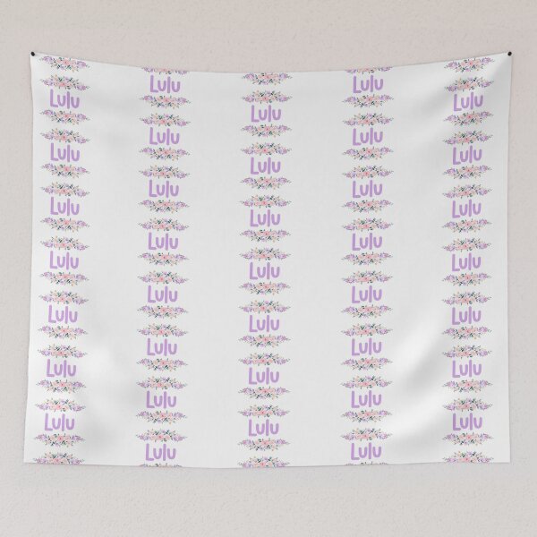 Item preview, Purple Flower Lulu Name Label designed and sold by NormadWorld.