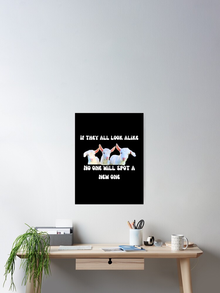 Thumbnail 2 of 3, Poster, Funny Goat Math designed and sold by CritterCapers.