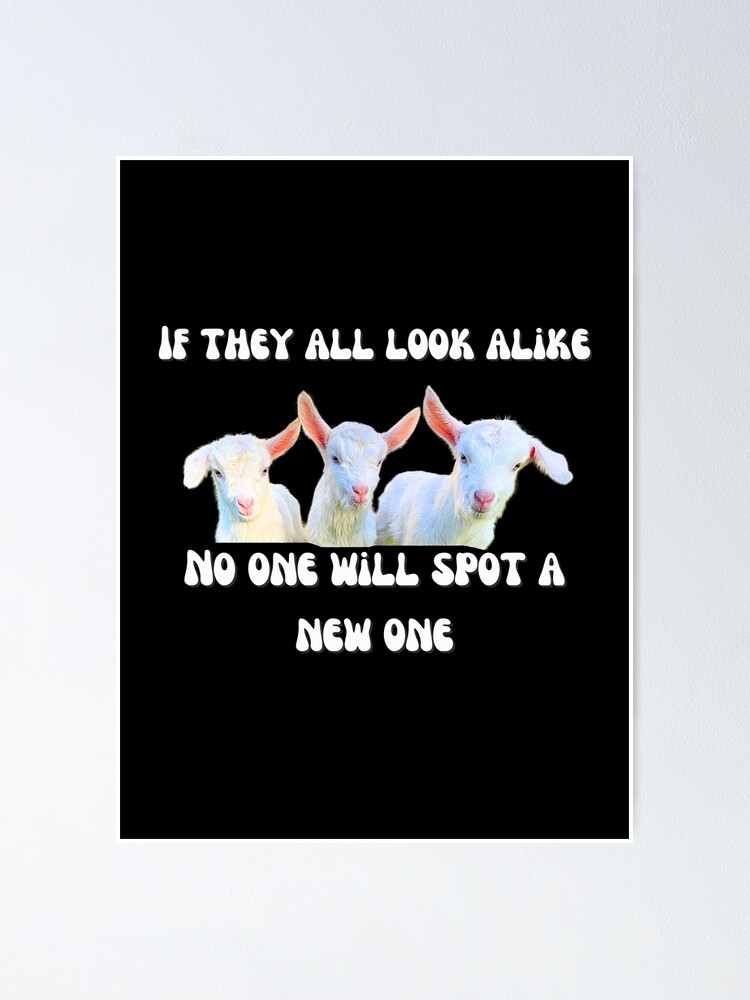 Thumbnail 1 of 3, Poster, Funny Goat Math designed and sold by CritterCapers.