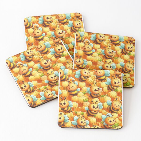 Item preview, Bees Pattern - Nature-inspired Design for Bee Lovers designed and sold by asbno19.