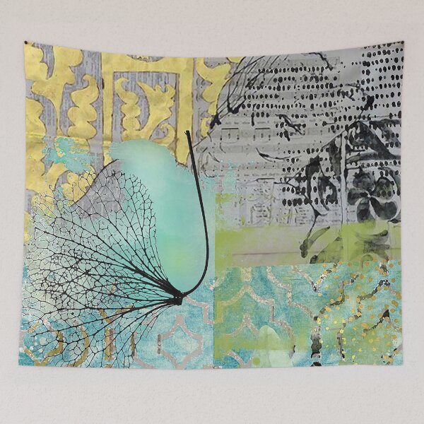 Item preview, Teal Hydrangea Abstract Art designed and sold by Sheree Burlington.