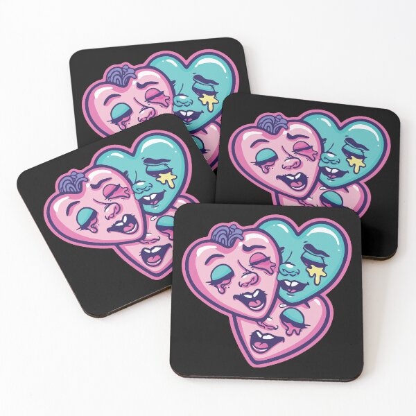 Item preview, Three Weird Hearts - Love Valentine's Day Lover Couple Cute Funny designed and sold by TheRealmWithin.