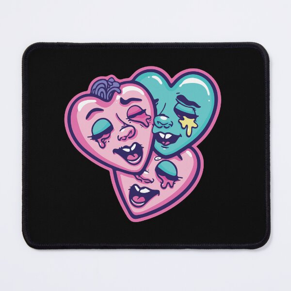 Item preview, Three Weird Hearts - Love Valentine's Day Lover Couple Cute Funny designed and sold by TheRealmWithin.