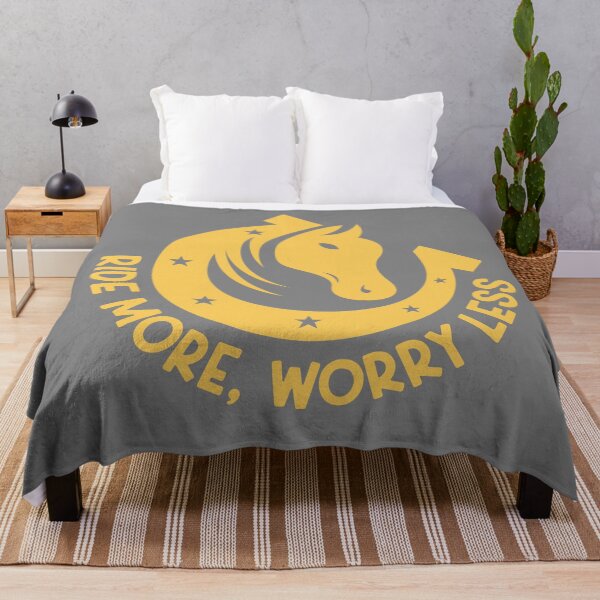 Item preview, Ride More, Worry Less - Funny Horse Quote designed and sold by KatanaCreative.