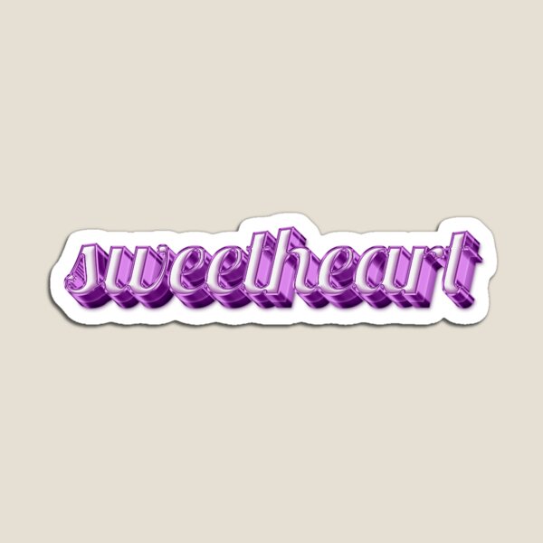 Item preview,  ' sweetheart ' Pink Text Effect: Expressive Terms of Affection | Nickname designed and sold by Digital Mindscape.