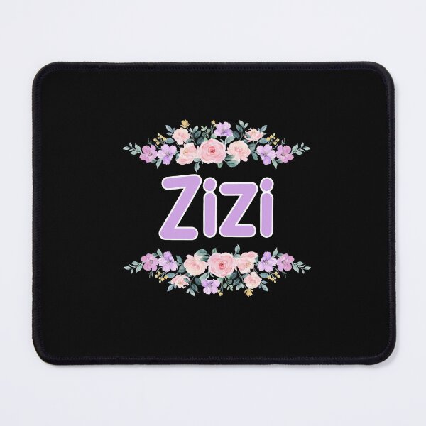 Item preview, Purple Flower Zizi Name Label (Black) designed and sold by NormadWorld.