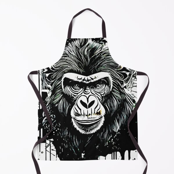 Item preview, Angry Ape in Black and White by dePace' designed and sold by mrpropcake.