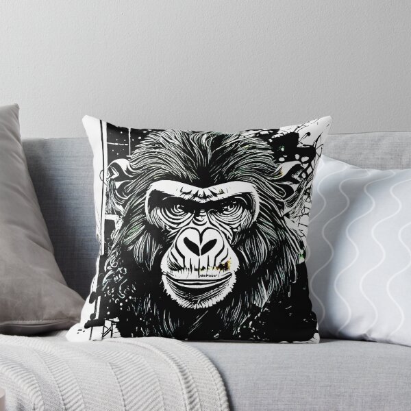 Item preview, Angry Ape in Black and White by dePace' designed and sold by mrpropcake.