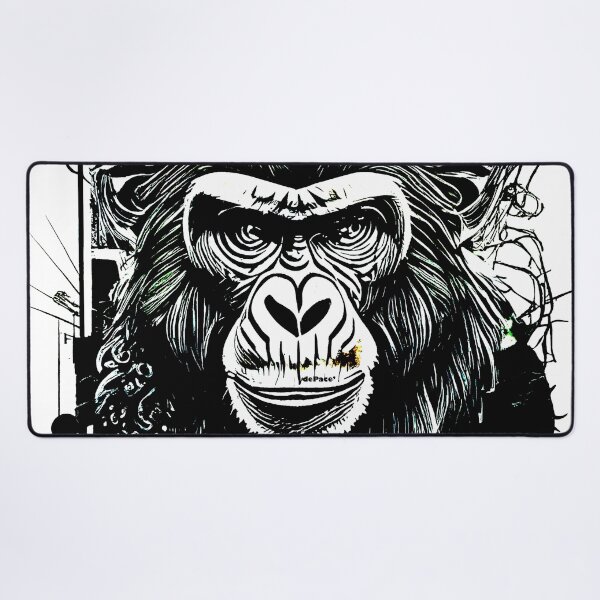 Item preview, Angry Ape in Black and White by dePace' designed and sold by mrpropcake.