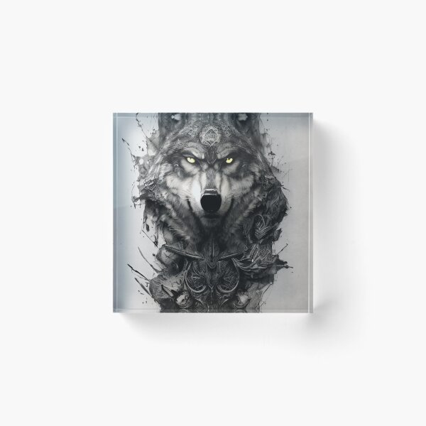 Item preview, Wolf designed and sold by MatrixTattoo.