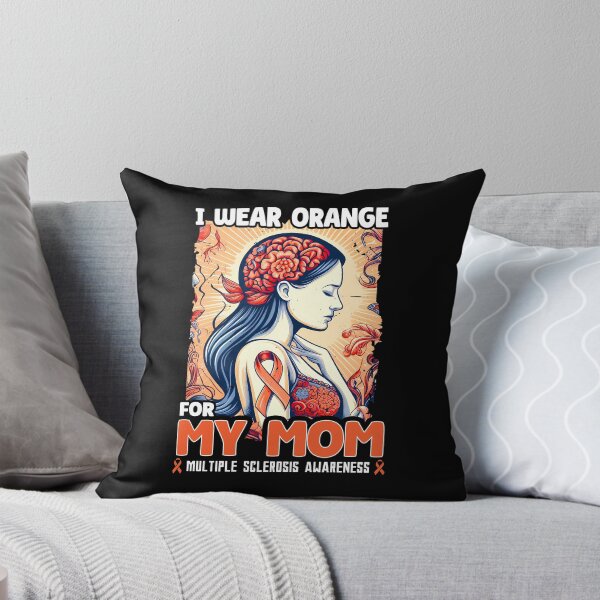 Item preview, I Wear Orange For My Mom Support Multiple Sclerosis Awareness usa Gift designed and sold by JUSTBEELEGANT.