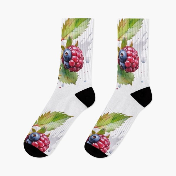 Artikelvorschau, Raspberry Blueberry Fruit Splash Art entworfen und verkauft von TheArtOfPat.