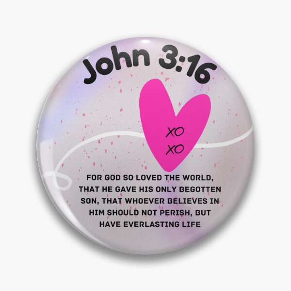 Item preview, Jesus John 3:16 God's love  designed and sold by joyfulartful.
