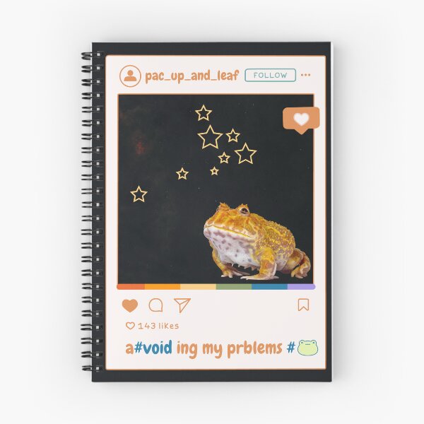 Item preview, A Voiding My Problems Frog Social Media Post designed and sold by SpiralBalloon.
