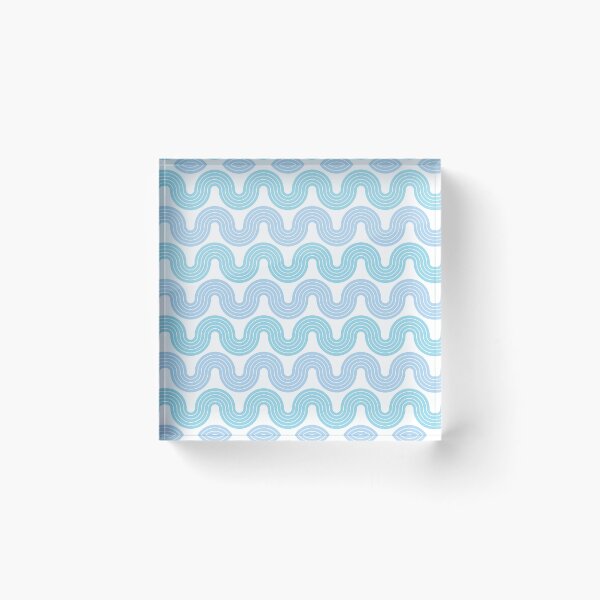 Item preview, Pastel Blue Wiggle Wave Stripes designed and sold by AllisonDelDuca.