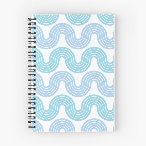 Item preview, Pastel Blue Wiggle Wave Stripes designed and sold by AllisonDelDuca.