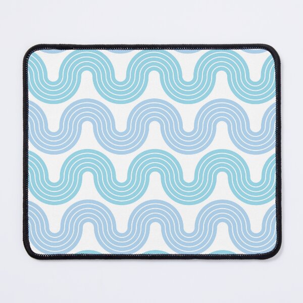 Item preview, Pastel Blue Wiggle Wave Stripes designed and sold by AllisonDelDuca.