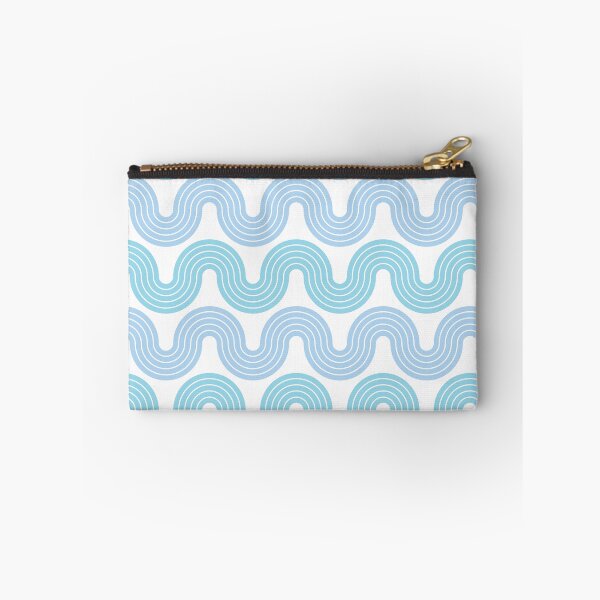 Item preview, Pastel Blue Wiggle Wave Stripes designed and sold by AllisonDelDuca.