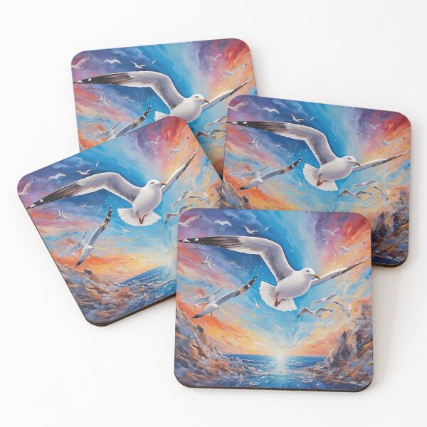 Item preview, Surreal Seagull Rocks Daytime #1 designed and sold by DystopiaDigital.