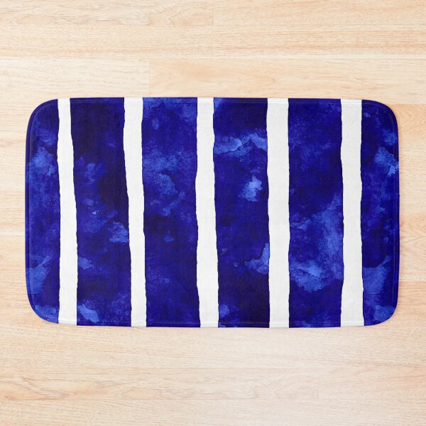Item preview, Inky Blue and White stripes designed and sold by SoshanaC.