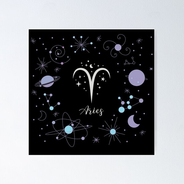 Item preview, Aries, estrellas y planetas designed and sold by Pixiejim.