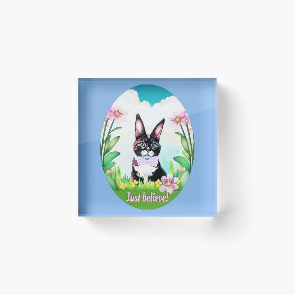 Item preview, Easter cat - just believe it - cat or Easter bunny - funny transformation designed and sold by kikidu21.